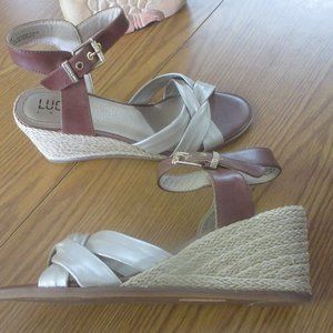 Lucca Lane Women's Wedge Heel Sandals Size 8.5M NEW